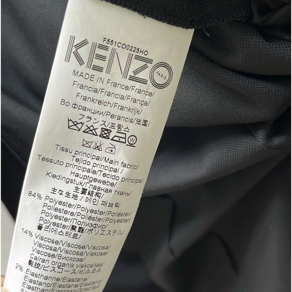 KENZO Piqué Black jumpsuit Size 34 - Picture 7 of 7